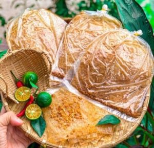 bánh tráng muối sặc