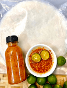 bánh tráng chấm